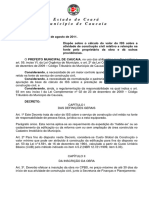 DECRETO #290 de 04 de Agosto de 2011.