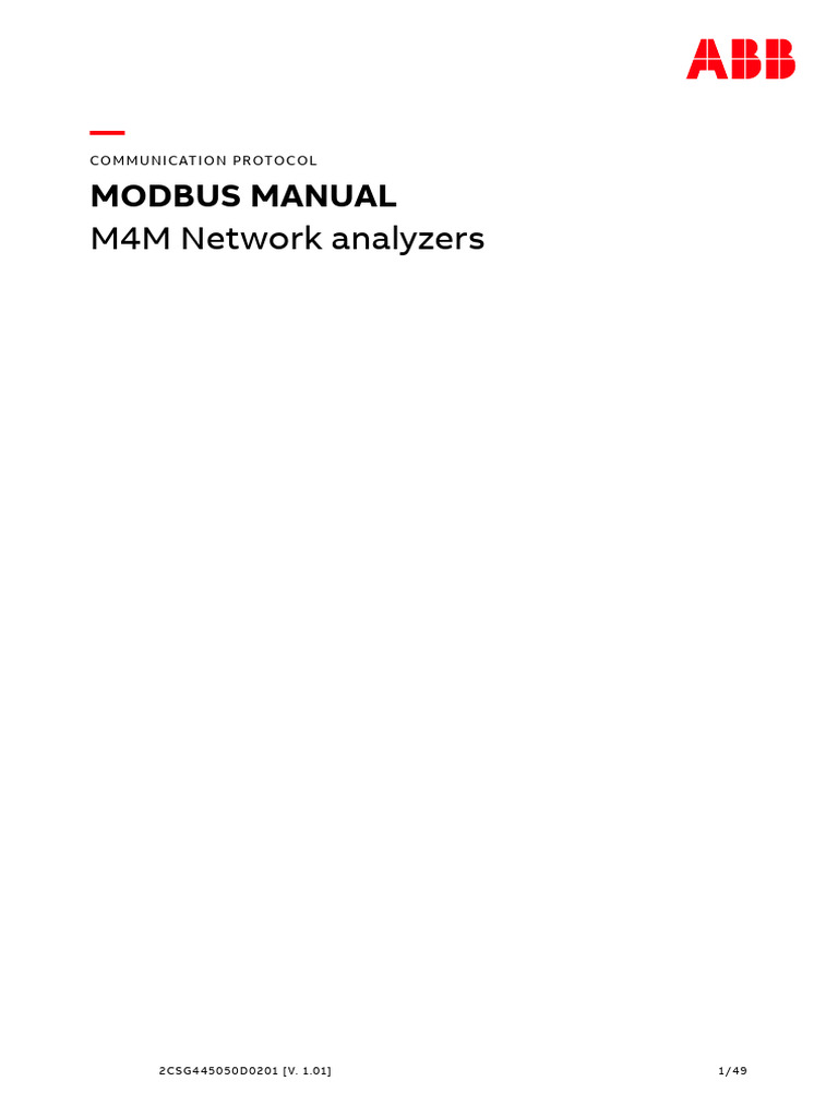 M4M Modbus Communication Protocol Manual | PDF | Integer (Computer ...