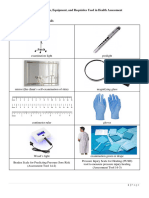 RLE NCM 101 Tools Materials Equipment and Requisites Used in Health Assessment