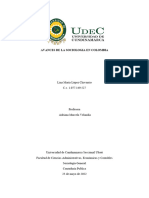 Avances de La Sociologia en Colombia