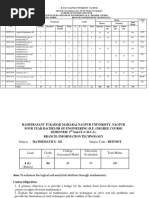 SCHEME OF EXAMINATION FOR BE IT III Sem 01092021