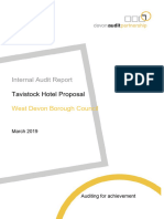Devon Audit Partnership Report - Tavistock Hotel Proposal
