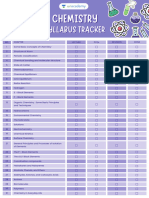 Chemistry Syllabus Tracker