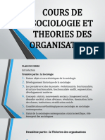 Cours de Sociologie Et Theories Des Organisations