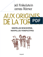 Aux Origines de La Torah by Isral Finkelstein Thomas Rmer