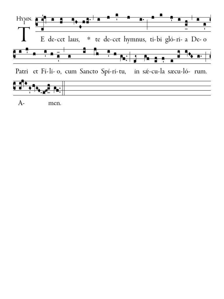Te Decet Laus PDF