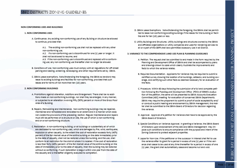 Non Conforming Uses and Variance To Land Use | Download Free PDF ...