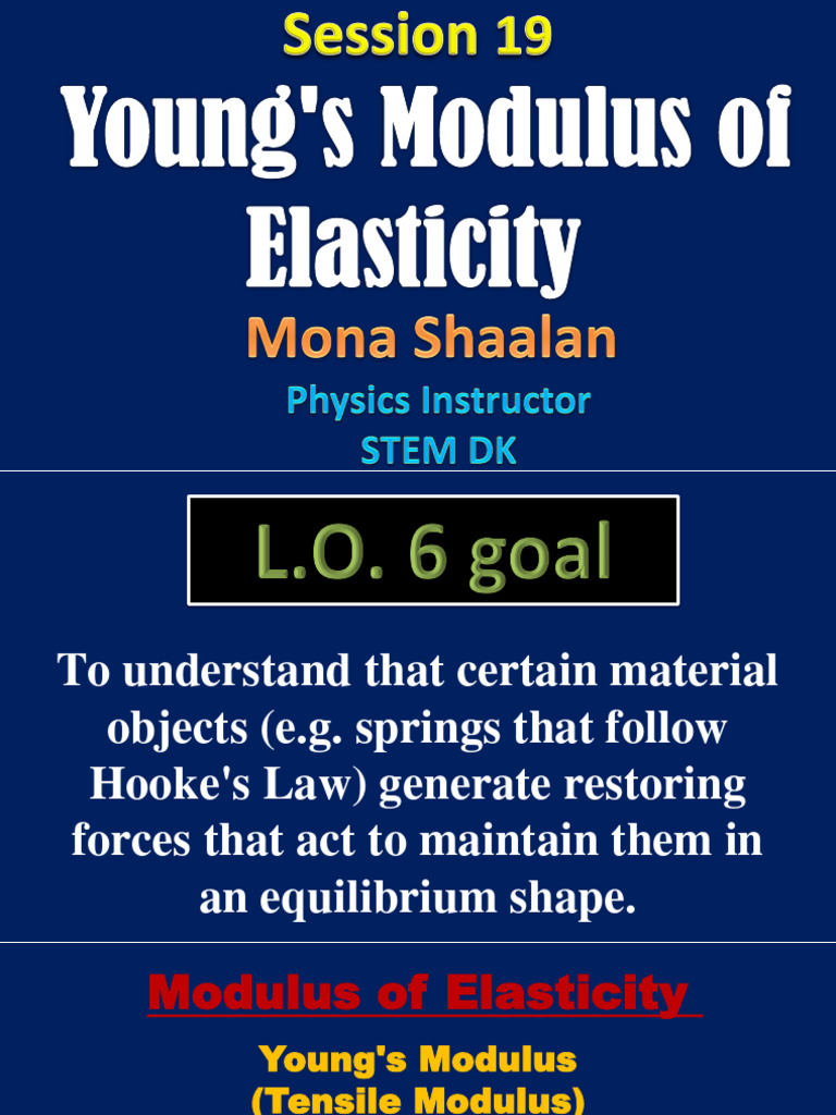 Young's Modulus and Material Stress Analysis | PDF | Deformation ...