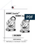 BMI Robe Robin Esprite Manual