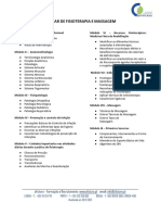 Conteúdos Programáticos - Aux Fisioterapia e Massagem