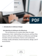 Software Design and Architecture