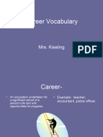 Career Vocabulary Power Point