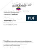 Comprobante de Solicitud de Antecedentes Penales Victor