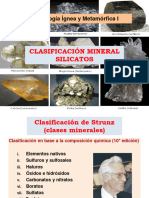 Clase 5 Unidad .B. Clasificación Mineral. Silicatos