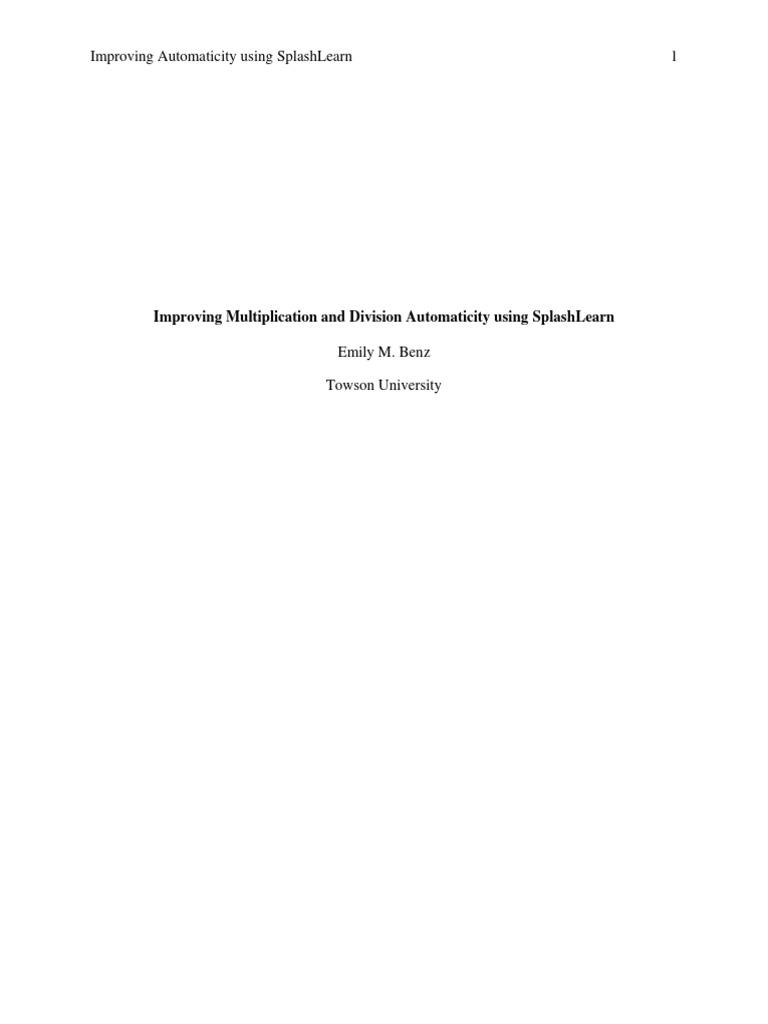 Boost Math Skills with SplashLearn | PDF | Mathematics | Teachers