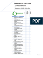 Lista de Asistencia