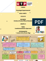 Psicologia Experimental Semana 4 - Condicionamiento Operante