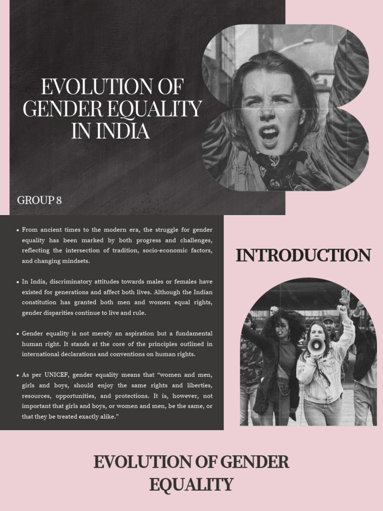 Evolution of Gender Equality in India | PDF | Gender Equality | Gender ...
