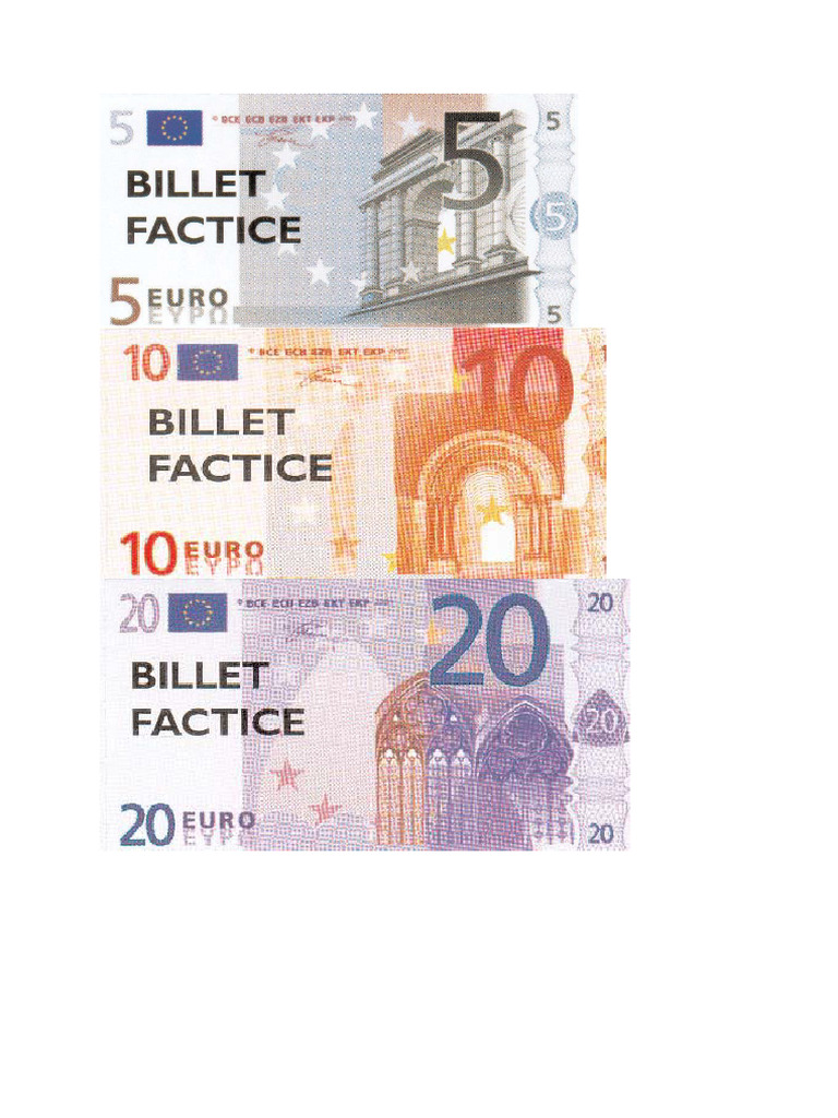BILLET FACTICE - 10 EURO