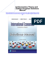 International Economics Theory and Policy 11th Edition Krugman Solutions Manual