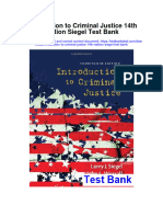 Introduction To Criminal Justice 14th Edition Siegel Test Bank