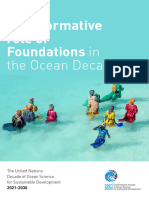 The Transformative Role of Foundations in The Ocean Decade, The United Nations Decade of Ocean Science For Sustainable Development 2021-2030