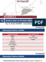 12.amino Asit Ve Protein Metabolizmasi-I