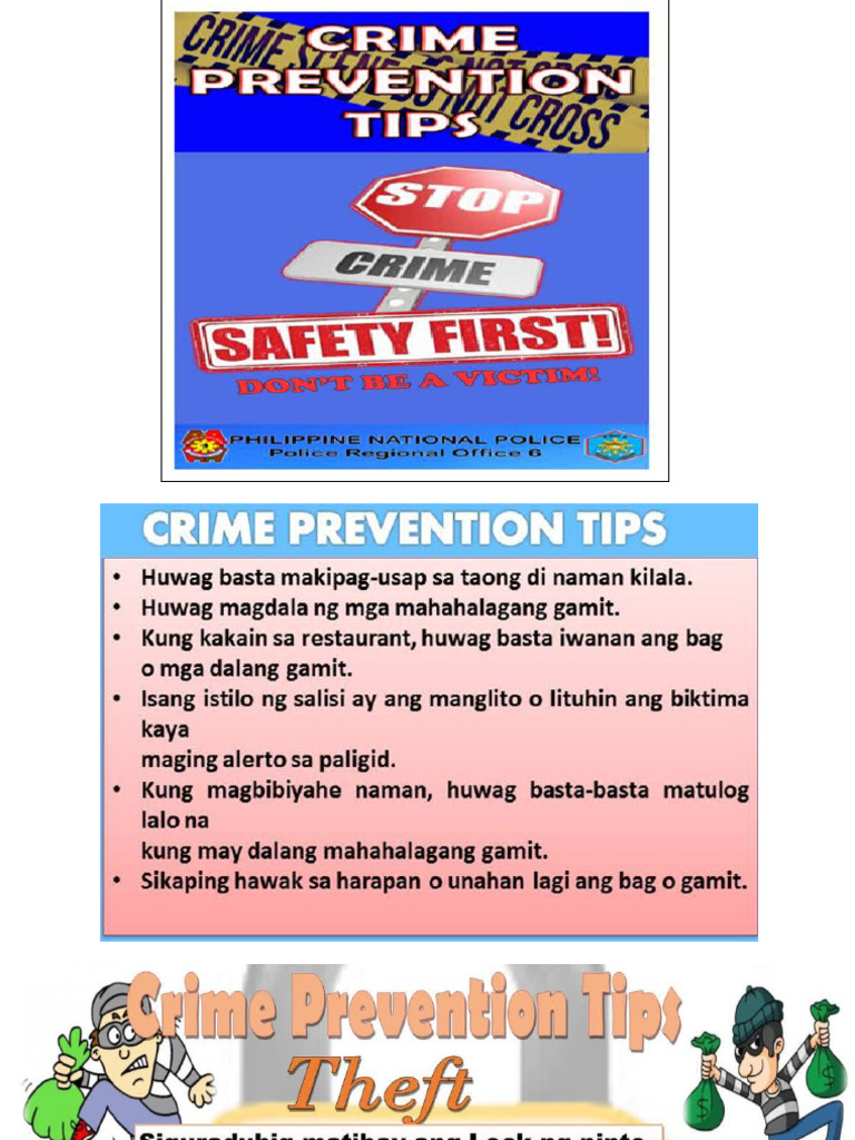 Crime Prevention Tips Presentation PDF