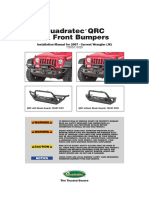 Quadratec QRC Front Bumper Install Instructions JK