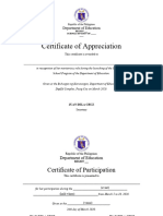 Certificate of Appreciation, Participation and Apprearance Guronews