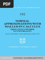 Nourdin I., Peccati G - Normal Approximations With Malliavin Calculus-Cambridge University Press