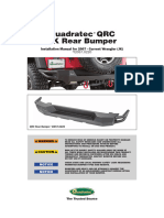 Quadratec QRC Rear Bumper JK 12057.0220 Install Instructions - 1