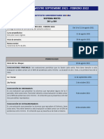 Fechas Del Semestre Mix 301 y 501