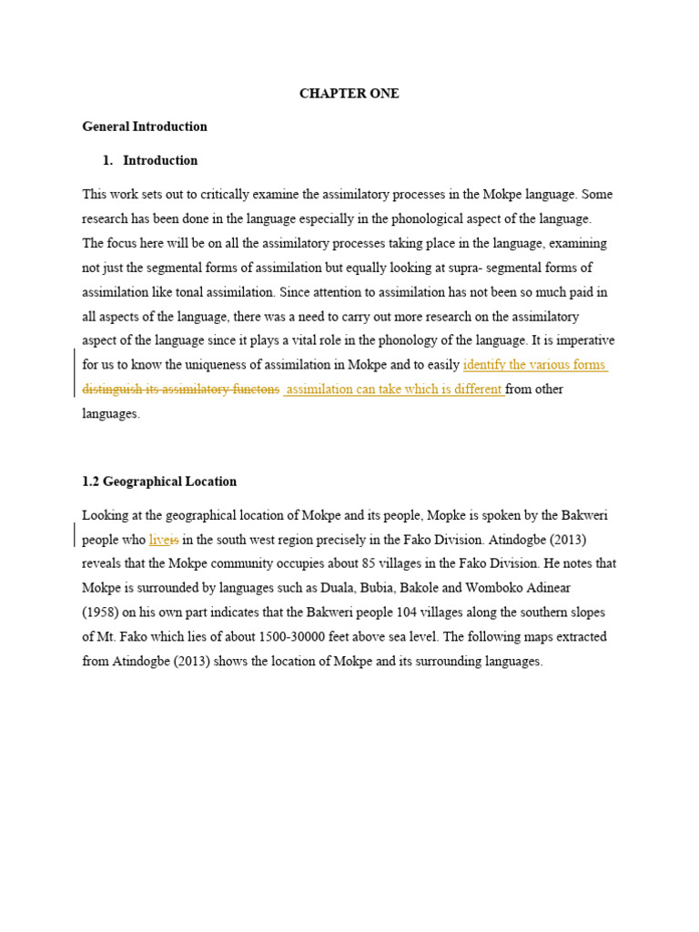 Chapter One-1 | PDF | Language Families | Phonetics