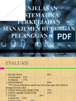 PERKULIAHAN Manajemen Hubungan Pelanggan