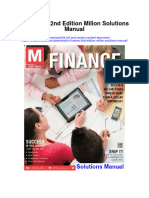 M Finance 2nd Edition Millon Solutions Manual