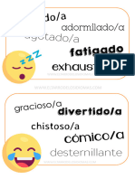 Fichas Sinónimos Emociones