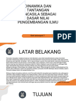 Dinamika Dan Tantangan Pancasila Sebagai Dasar Nilai Pengembangan