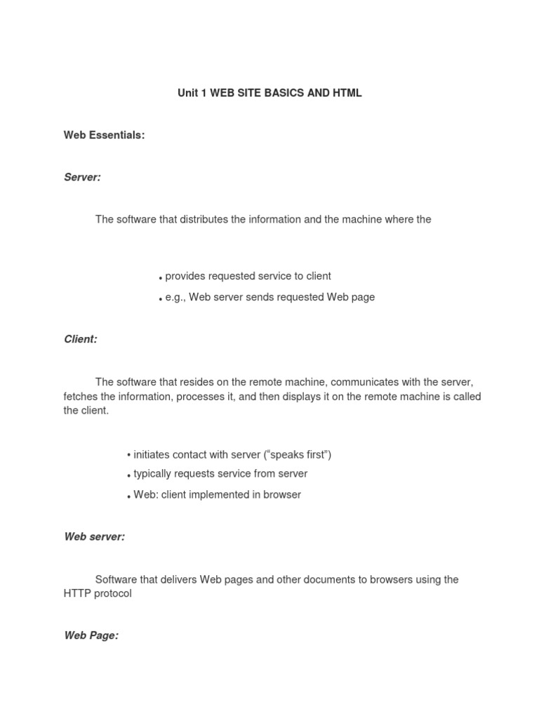 Info 235 Webtechnologies Notes | PDF | World Wide Web | Internet & Web