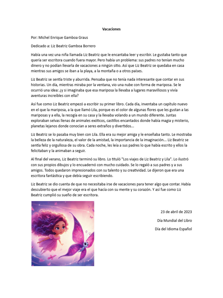 Vacaciones Pdf
