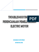 Troubleshooting & Perencanaan Pemeliharaan Elektrik Motor