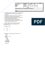 Examen Bimestral 1ero Secundaria A - Razonamiento Matematico