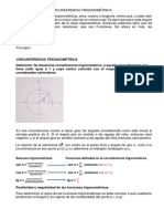 La Circunferencia Trigonometrica