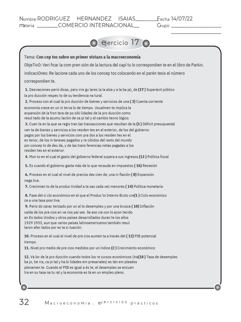 Ejercicios Prácticos de Macroeconomía | PDF | Producto Interno Bruto ...