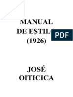 Manual de Estilo - José Oiticica
