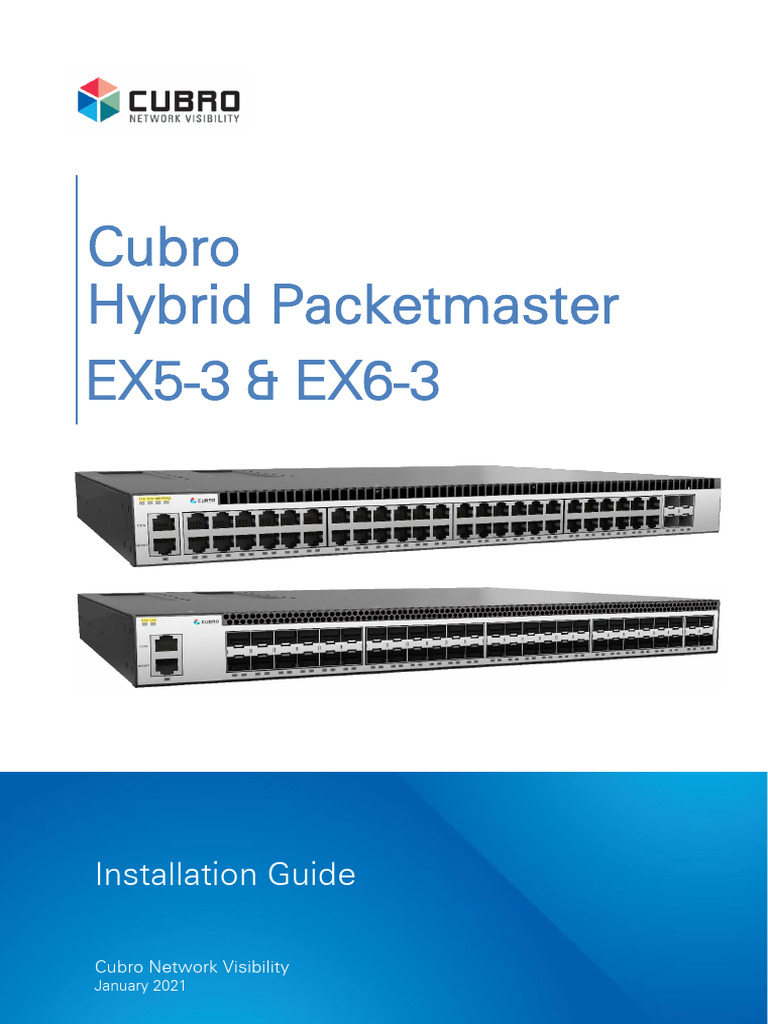 Cubro Hybrid Packetmaster IG R1.1 (Jan2021) | PDF | Command Line ...