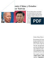 Guerra Entre China y Estados Unidos Por Taiwán
