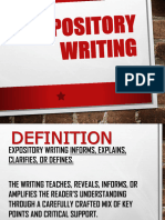 Expository Writing PP 2016