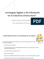 Estrategias Legales y de Tributación en La Industria de La Construcción - Presentación Contratos Con María Elena Hernández