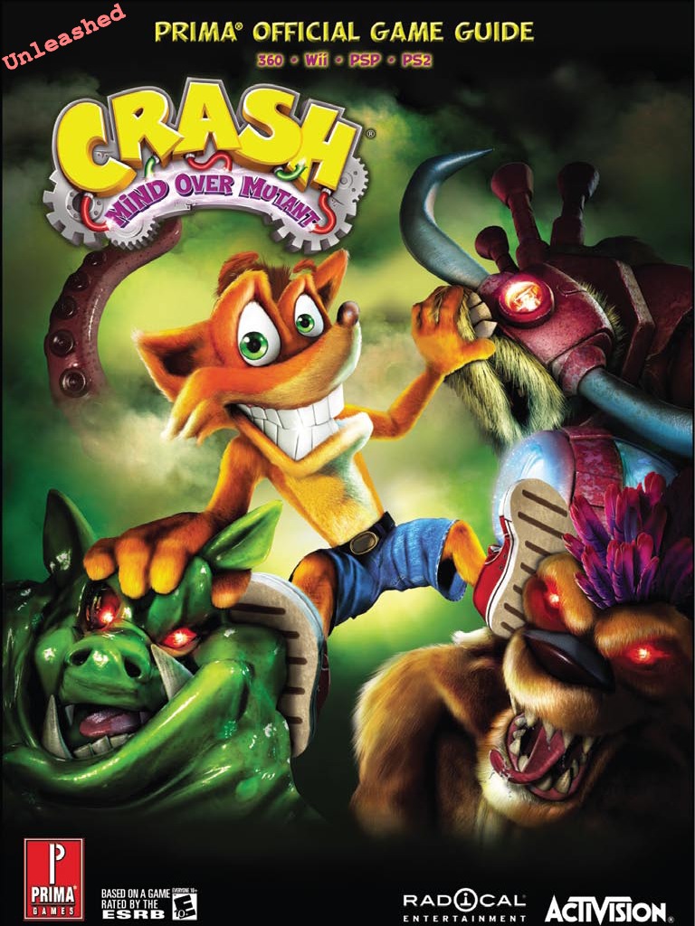 Crash Mind Over Mutant Prima Official Game Guide XBOX360 PS2 PSP